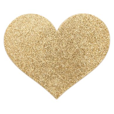 Пестіс - стикини Bijoux Indiscrets - Flash Heart Gold, наклейки на соски SO2338 фото