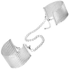 Наручники Bijoux Indiscrets Desir Metallique Handcuffs - Silver, металеві, стильні браслети SO5920 фото