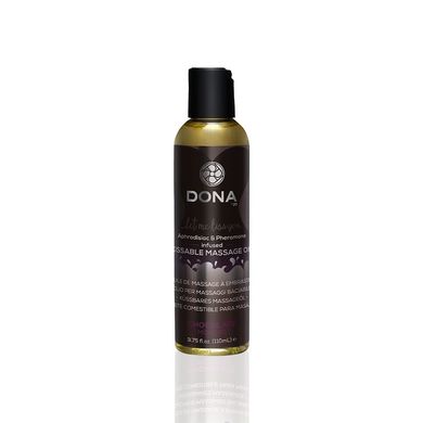 Массажное масло DONA Kissable Massage Oil Chocolate Mousse (110 мл) можно для оральных ласк SO1535 фото