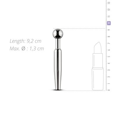 Порожнинний уретральний стимулятор Sinner Gear Unbendable – Hollow Penis Plug, довж.7,5см, діам.12мм SO4582 фото