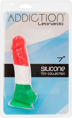 Цветной фаллоимитатор ADDICTION - LEONARDO - 7" - 3 COLOURS, 17,8 см, силикон SO4529 фото