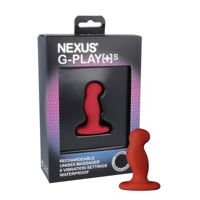 Вібромасажер простати Nexus G-Play Plus S Red, макс діаметр 2,3 см, перезаряджуваний GPS003 фото