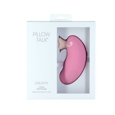 Роскошный вакуумный клиторальный стимулятор Pillow Talk - Dreamy Pink с кристаллом Swarovski SO5568 фото