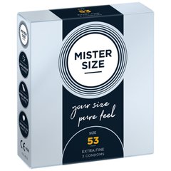 Презервативи Mister Size - pure feel - 53 (3 condoms), товщина 0,05 мм SO8034 фото