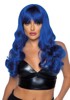 Хвиляста перука Leg Avenue Misfit Long Wavy Wig Blue, довга, реалістичний вигляд, 61 см SO8010 фото