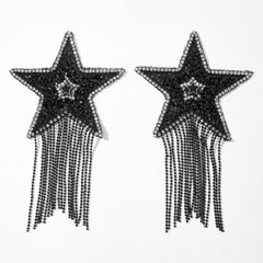 Пестис-звезды с бахромой JSY Nipple Sticker RT236112 Black, стикеры SO8330 фото