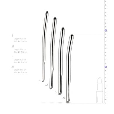Набір уретральних стимуляторів Sinner Gear Unbendable – Single Ended 4 шт., діаметри 9,10,11,12 мм SO4585 фото