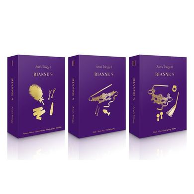Романтичний подарунковий набір RIANNE S Ana's Trilogy Set I: помада-вібратор, пір'їнка, затискачі дл SO3855 фото