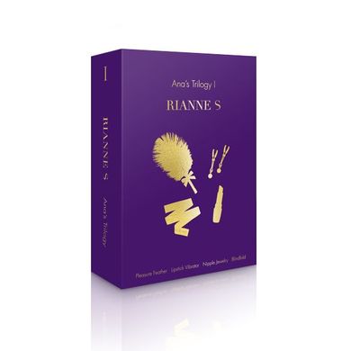 Подарочный набор RIANNE S Ana's Trilogy Set I: помада-вибратор, перышко, зажимы для сосков, повязка SO3855 фото