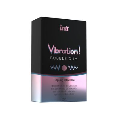 Жидкий вибратор Intt Vibration Bubble Gum (15 мл), густой гель, очень вкусный, действует до 30 минут SO3348 фото