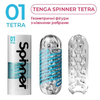 Мастурбатор Tenga Spinner 01 Tetra с упругой стимулирующей спиралью внутри, нежная спираль SO2746 фото
