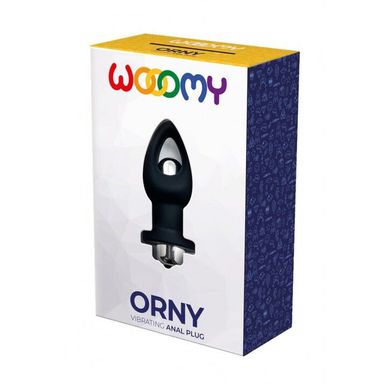 Анальная пробка Wooomy Orny со съемной вибропулей, 1 режим вибрации, диаметр 3,6 см, длина 8,4 см SO7430 фото