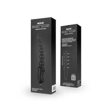 Анальний вібратор-намисто Nexus BENDZ Bendable Vibrator Probe Edition, ефект пам’яті форми SO6637 фото