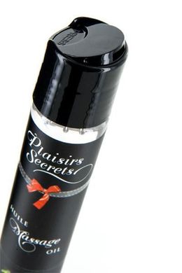 Масажна олія Plaisirs Secrets Strawberry (59 мл) з афродизіаками, їстівна, подарункова упаковка SO1842 фото