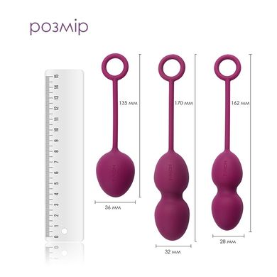 Набор вагинальных шариков со смещенным центром тяжести Svakom Nova Violet SO4831 фото