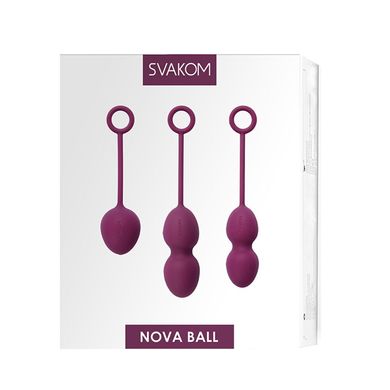 Набір вагінальних кульок зі зміщеним центром ваги Svakom Nova Violet SO4831 фото