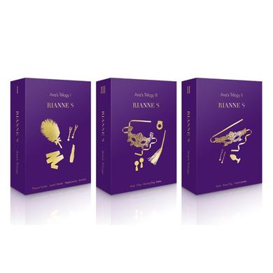 Романтический подарочный набор RIANNE S Ana's Trilogy Set II: пробка 2,7 см, лассо для сосков, маска SO3856 фото