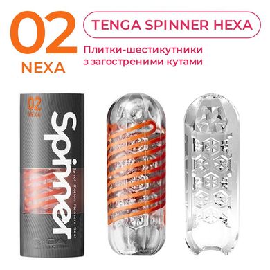 Мастурбатор Tenga Spinner 02 Hexa с упругой стимулирующей спиралью внутри, стандартная спираль SO2747 фото