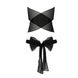 Комплект білизни AMORE SET black - Passion: стрінги і ліф у вигляді подарункової стрічки з бантом EL14701 фото 4