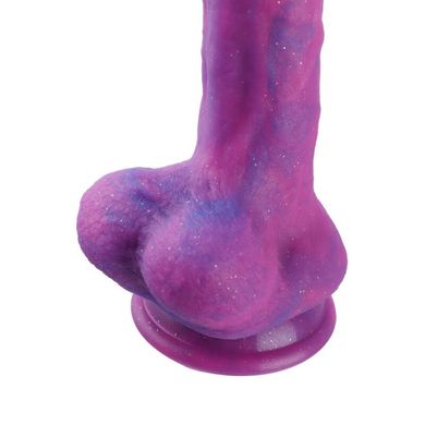 Фалоімітатор 8.2″ з вібрацією для секс-машин Hismith Purple Silicone Dildo with Vibe, KlicLok SO6212 фото