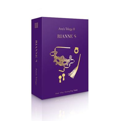 Подарочный набор RIANNE S Ana's Trilogy Set III: эрекционное кольцо, ажурная маска, пестис, плеть SO3857 фото