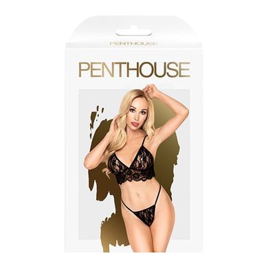 Комплект бралет та стрінги Penthouse - Double Spice Black M/L SO4369 фото