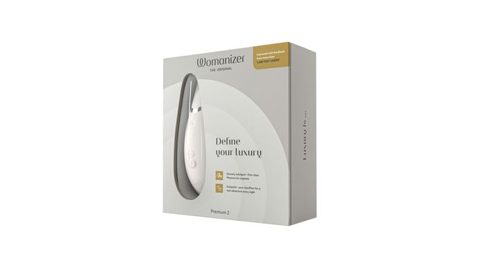 Вакуумний кліторальний стимулятор Womanizer Premium 2 - Grey SO8751 фото