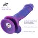 Фалоімітатор 8.2″ з вібрацією для секс-машин Hismith Purple Silicone Dildo with Vibe, KlicLok SO6212 фото 4