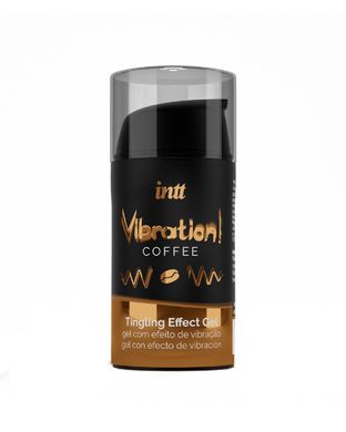 Рідкий вібратор Intt Vibration Coffee (15 мл) EXTRA GREEN, дуже смачний, діє до 30 хвилин SO5410 фото