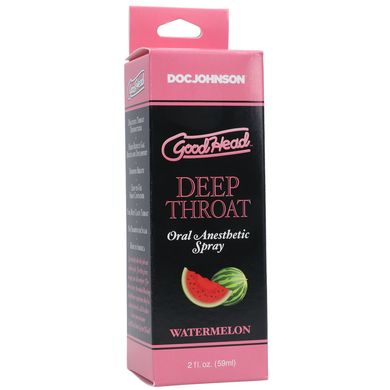 Спрей для мінету Doc Johnson GoodHead DeepThroat Spray - Watermelon 59 мл для глибокого мінету SO3491 фото