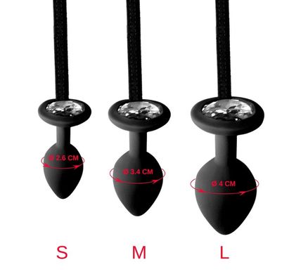 Мужские трусы XS-2XL с силиконовой анальной пробкой Art of Sex - Joni plug panties size L Black SO6170 фото