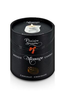 Масажна свічка Plaisirs Secrets Chocolate (80 мл) подарункова упаковка, керамічний посуд SO1845 фото