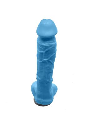 Крафтовое мыло-член с присоской Чистый Кайф Blue size XL, натуральное SO2763 фото