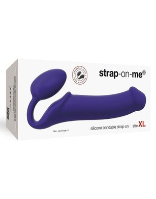 Безремінний страпон Strap-On-Me Violet XL, повністю регульований, діаметр 4,5 см SO2709 фото