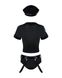 Еротичний костюм поліцейського Obsessive Police set S/M, black, топ, шорти, кепка, пояс, портупея SO7725 фото 3