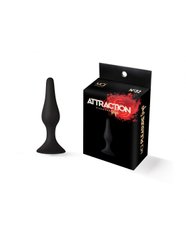 Анальная пробка на присоске MAI Attraction Toys №32 Black, длина 10,5см, диаметр 2,5см SO4624 фото