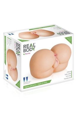 Мастурбатор-попка Real Body — Nice Ass, два входи: вагіна та попка SO2214 фото