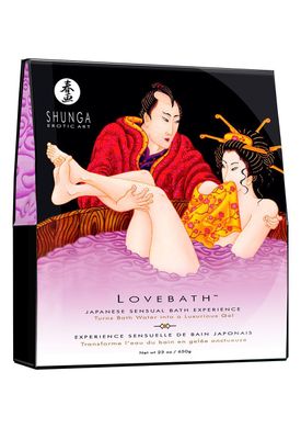 Гель для ванны Shunga LOVEBATH – Sensual Lotus 650 г, делает воду ароматным желе со SPA эффектом SO2545 фото
