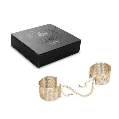 Наручники Bijoux Indiscrets Desir Metallique Handcuffs - Gold, металлические, стильные браслеты SO2664 фото