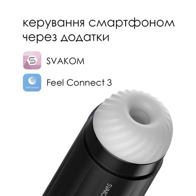 Интерактивный смарт-мастурбатор с вибрацией и посасыванием Svakom Sam Neo SO5098 фото