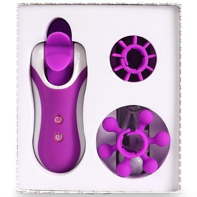 Стимулятор с имитацией оральных ласк FeelzToys - Clitella Oral Clitoral Stimulator Purple SO5066 фото