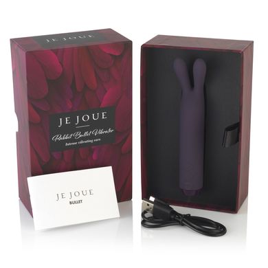 Вибратор с ушками Je Joue - Rabbit Bullet Vibrator Purple, глубокая вибрация SO3046 фото
