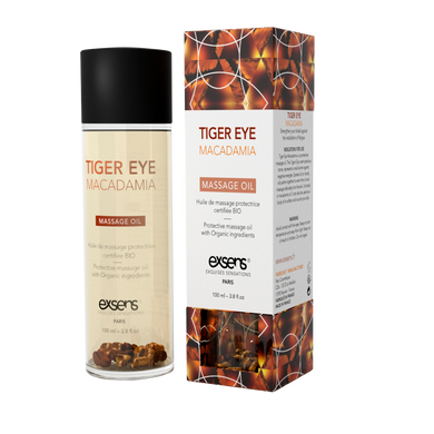 Массажное масло EXSENS Tiger Eye Macadamia (защита с тигровым глазом) 100мл, натуральное SO2379 фото