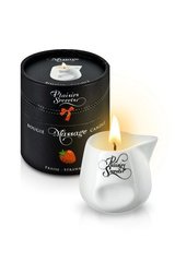 Масажна свічка Plaisirs Secrets Strawberry (80 мл) подарункова упаковка, керамічний посуд SO1848 фото