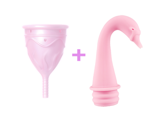 Менструальная чаша Femintimate Eve Cup размер S с переносным душем, диаметр 3,2см FM531 фото