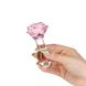 Скляна анальна пробка Pillow Talk Rosy Luxurious Glass Anal Plug, ⌀3,3 см, віброкуля в подарунок SO6834 фото 6