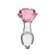 Скляна анальна пробка Pillow Talk Rosy Luxurious Glass Anal Plug, ⌀3,3 см, віброкуля в подарунок SO6834 фото 1