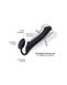 Безремінний страпон Strap-On-Me Black XL, повністю регульований, діаметр 4,5 см SO2713 фото 4