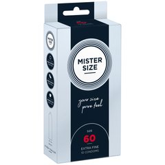 Презервативи Mister Size - pure feel - 60 (10 condoms), товщина 0,05 мм SO8046 фото