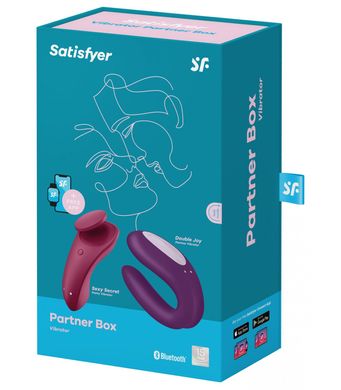 Набор Satisfyer Partner Box 1 (вибратор для пар Double Joy + вибратор в трусики Sexy Secret) SO7143 фото